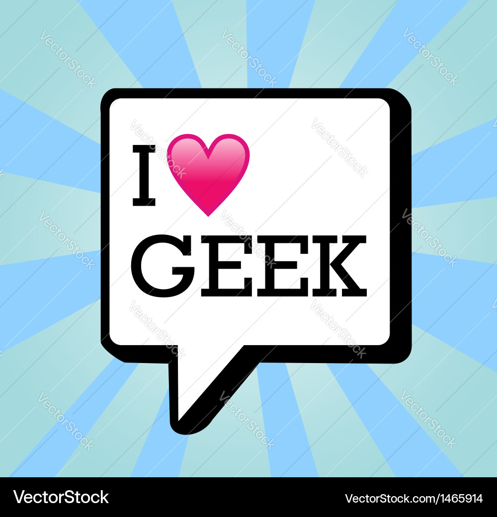 Communication Bubble - Geek Message Vector Image