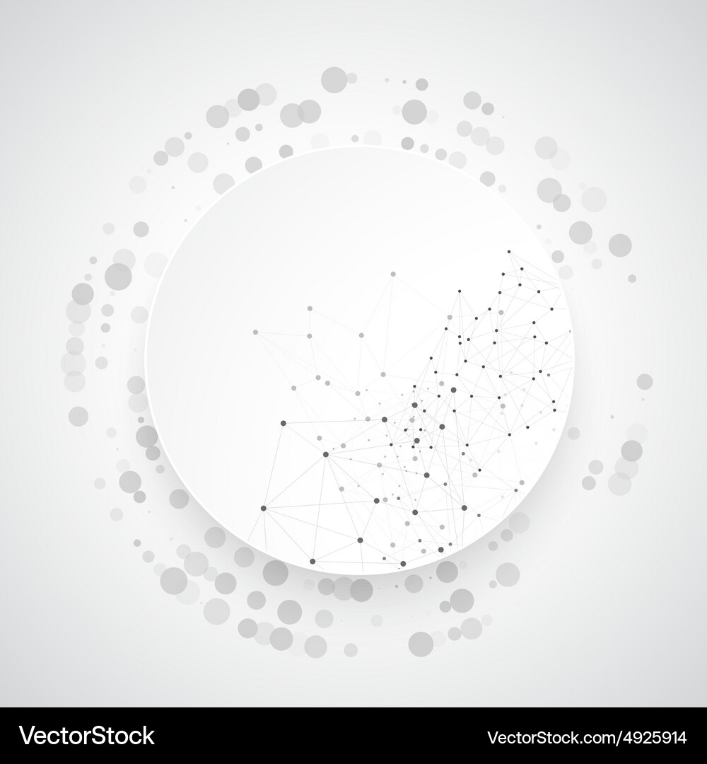 Network background abstract polygon Vector Image