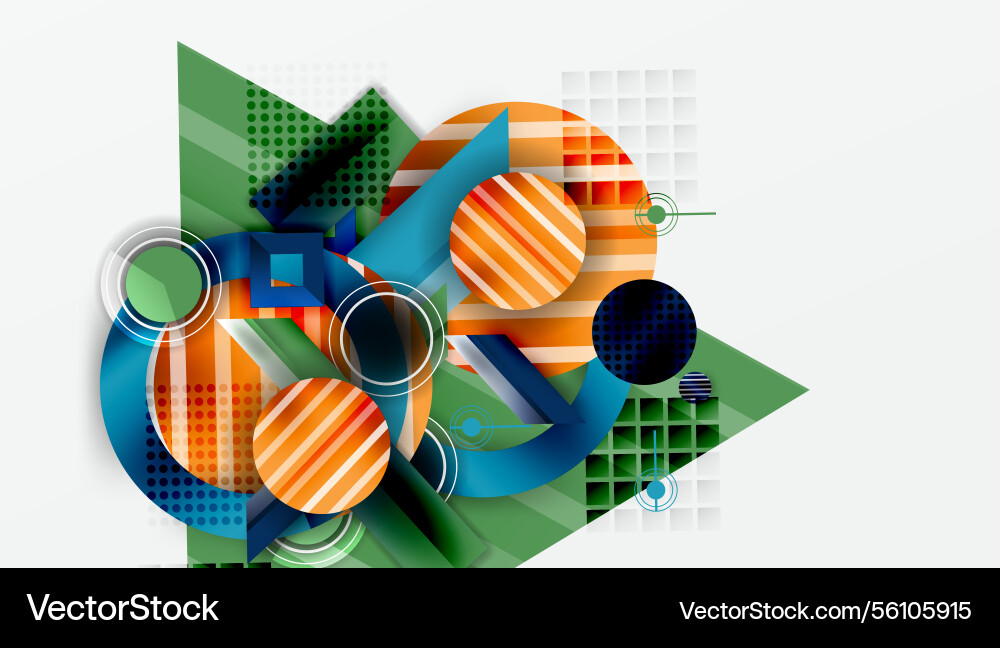 Dynamic complex geometric abstract background Dynamic complex geometric abstract background vector image