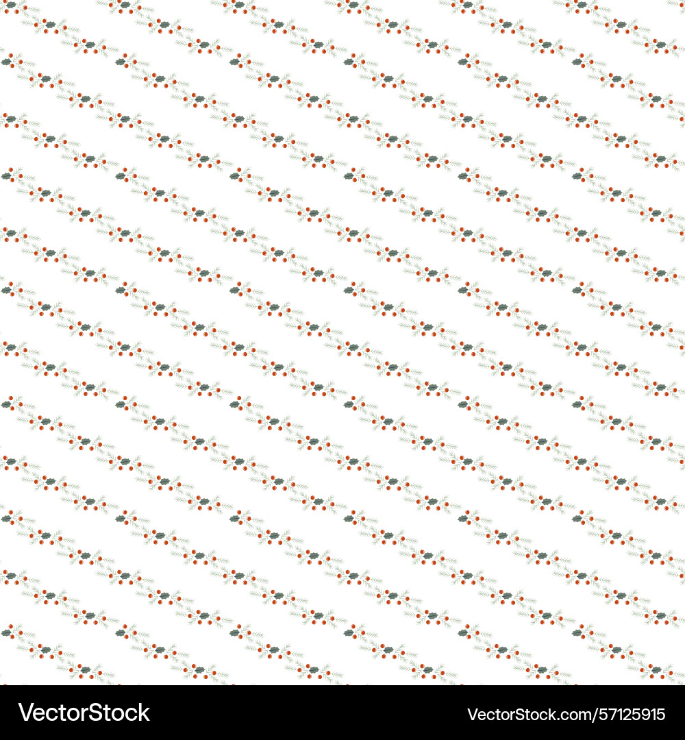 Seamless pattern featuring minimalistic botanical Vector Image
