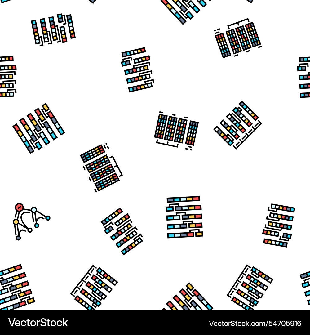 Algorithm Datentechnologie ai nahtloses Muster Algorithm Datentechnologie ai nahtloses Muster vektorbild