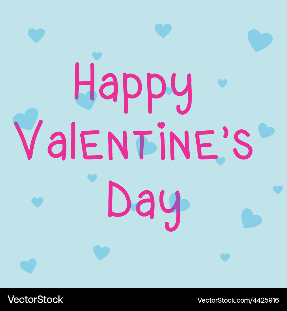 Colored background with a heart and text Vector Image