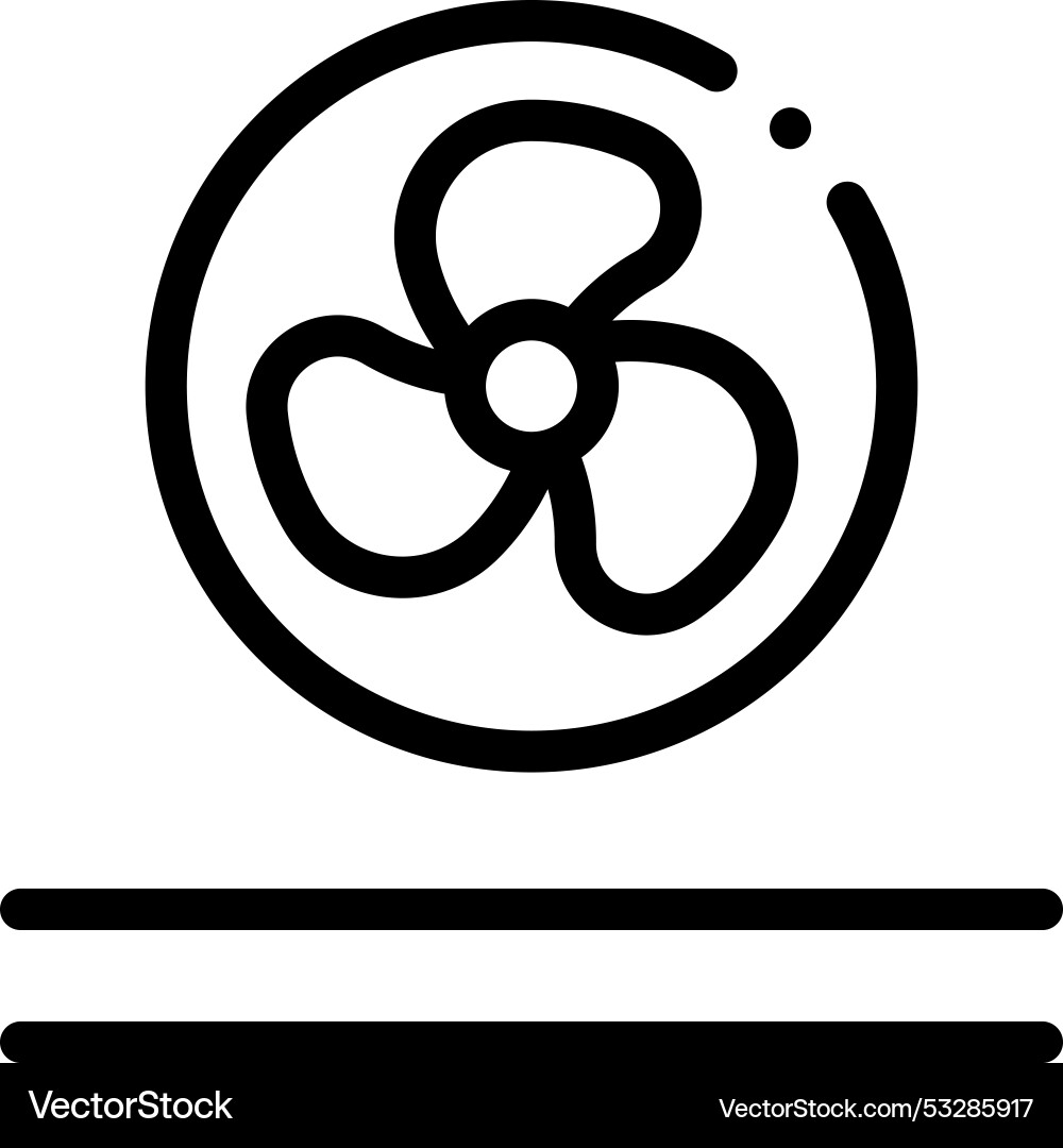 Dryer icon thin linear style design isolated Vector Image