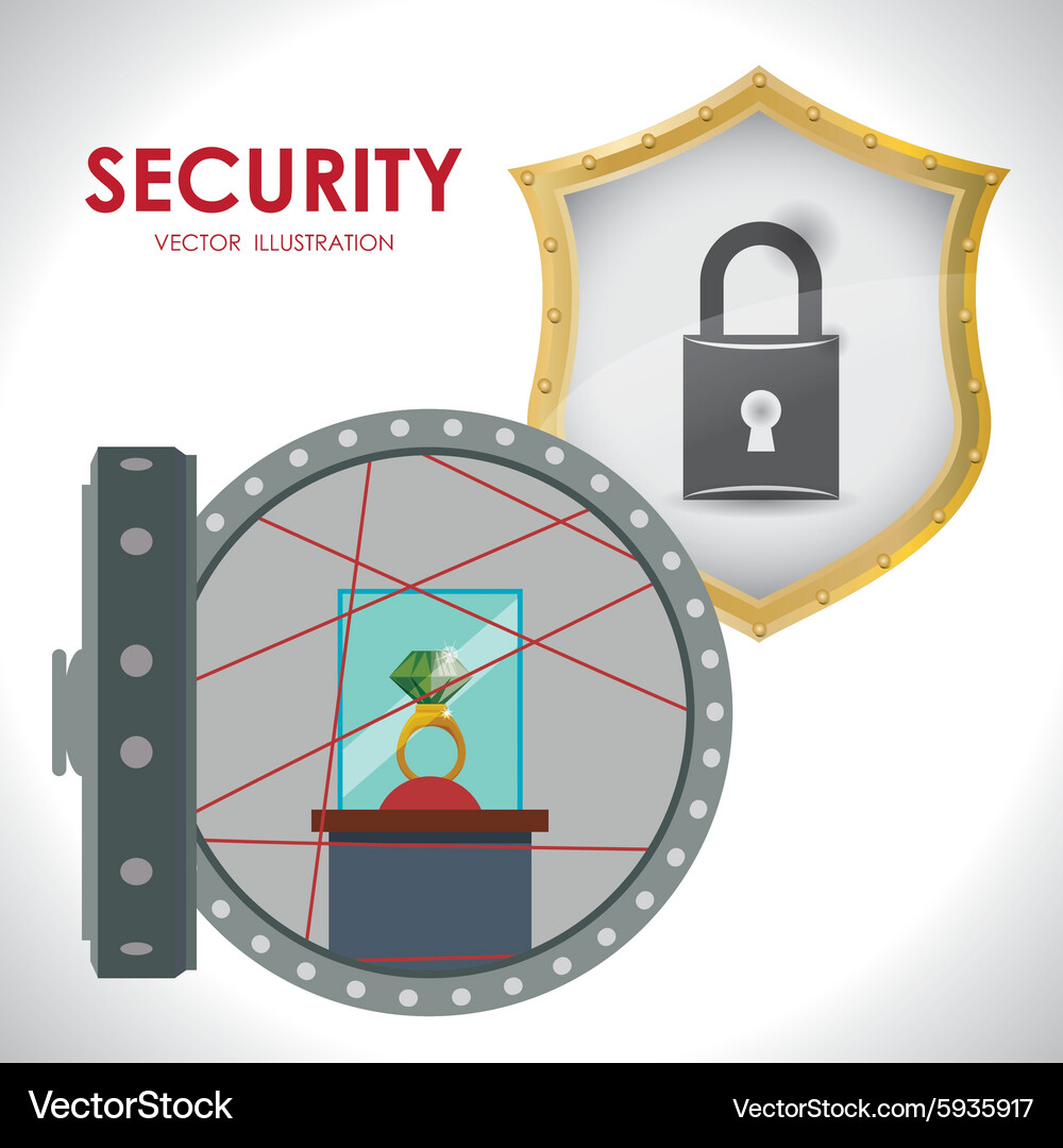 Security system design Vector Image