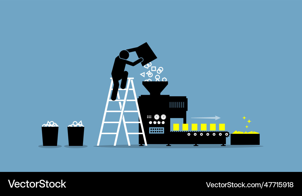 Data Processing & Transformation Vector Image
