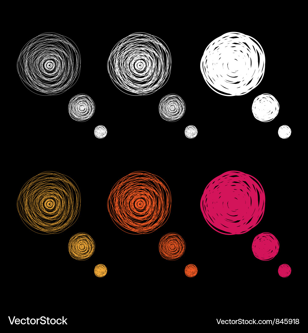 Hand drawn bubbles Royalty Free Vector Image - VectorStock