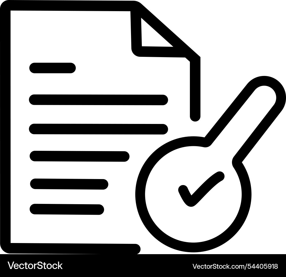 Minimalistic linear review icon for web vector image
