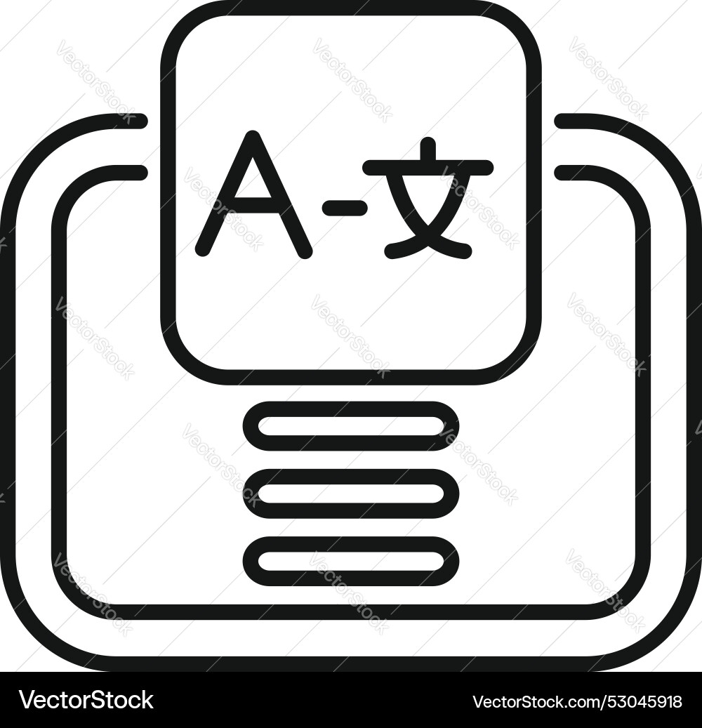 Online translator application interface displaying Online translator application interface displaying vector image