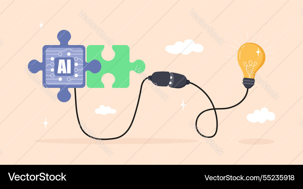 Representing ai machine learning and neural Representing ai machine learning and neural vector image