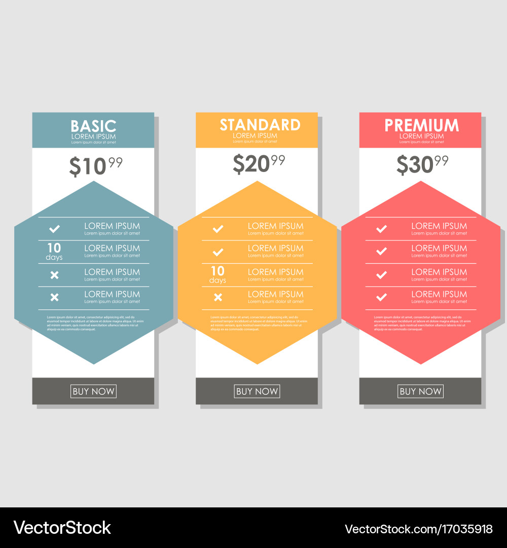 Set Angebot Tarife ui ux Banner für Web-App Vektorbild