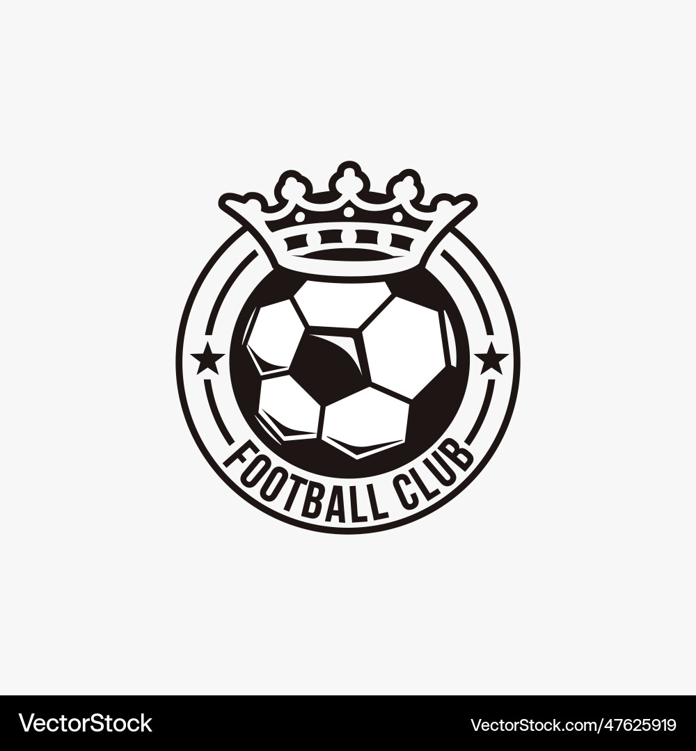 Badge emblem football soccer sport team club logo Badge emblem football soccer sport team club logo vector image