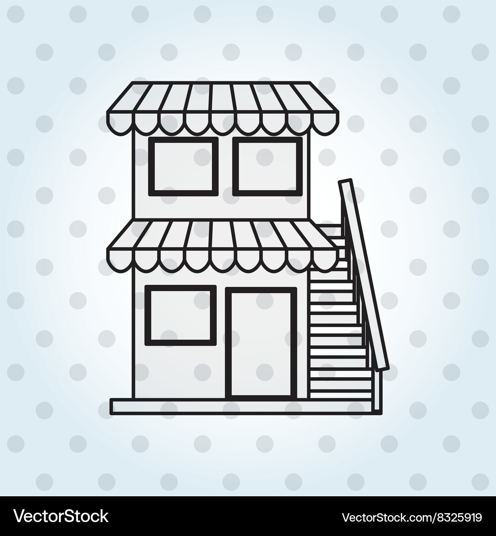 Building front design Vector Image