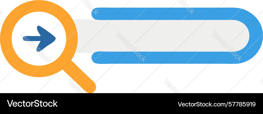 Forward search bar instant navigation design vector image