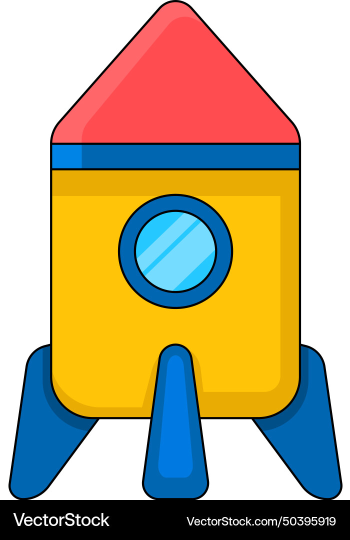 Icon symbol startup launch program space rocket Vector Image