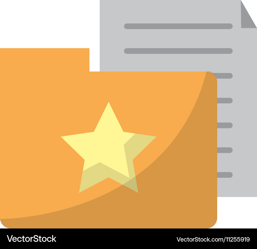 Isolated document and file design Vector Image