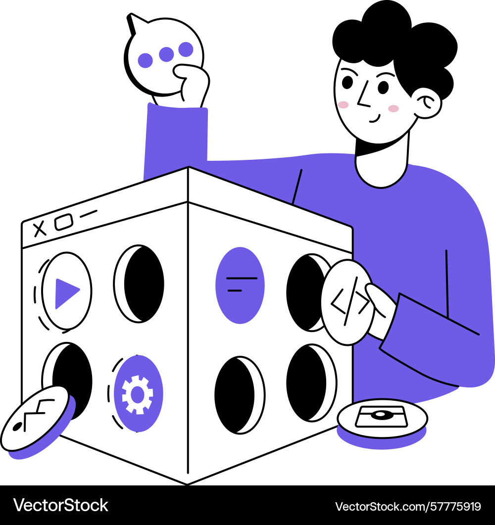 Web setting Vector Image