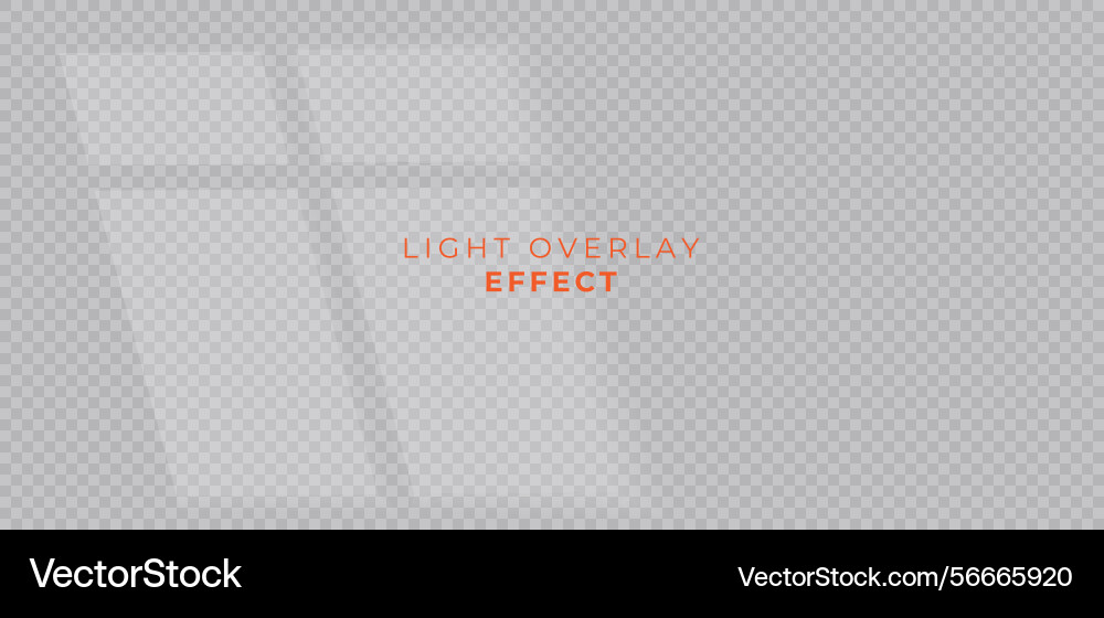 Light overlay effect abstract window shadow vector image