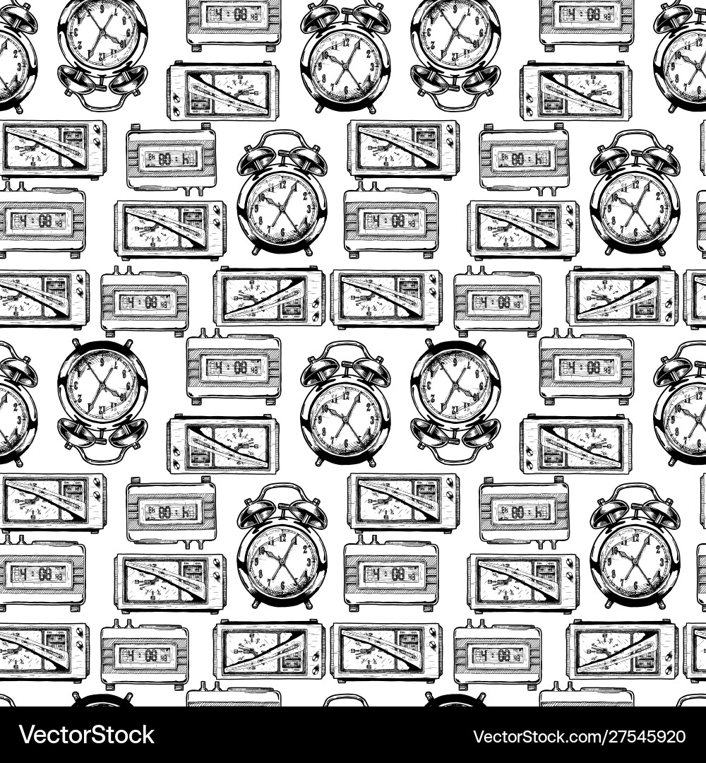 Pattern with clock vector image