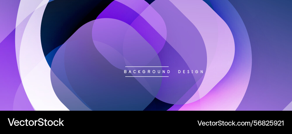 Abstract background features overlapping circles vector image