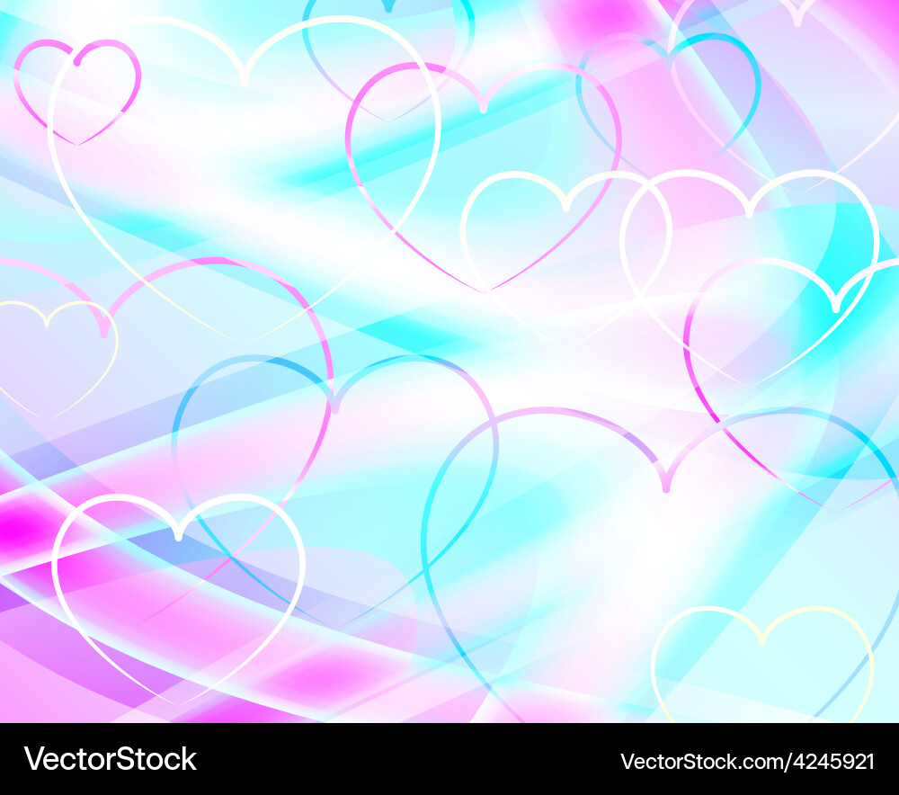 Abstract Hearts Background Royalty Free Vector Image