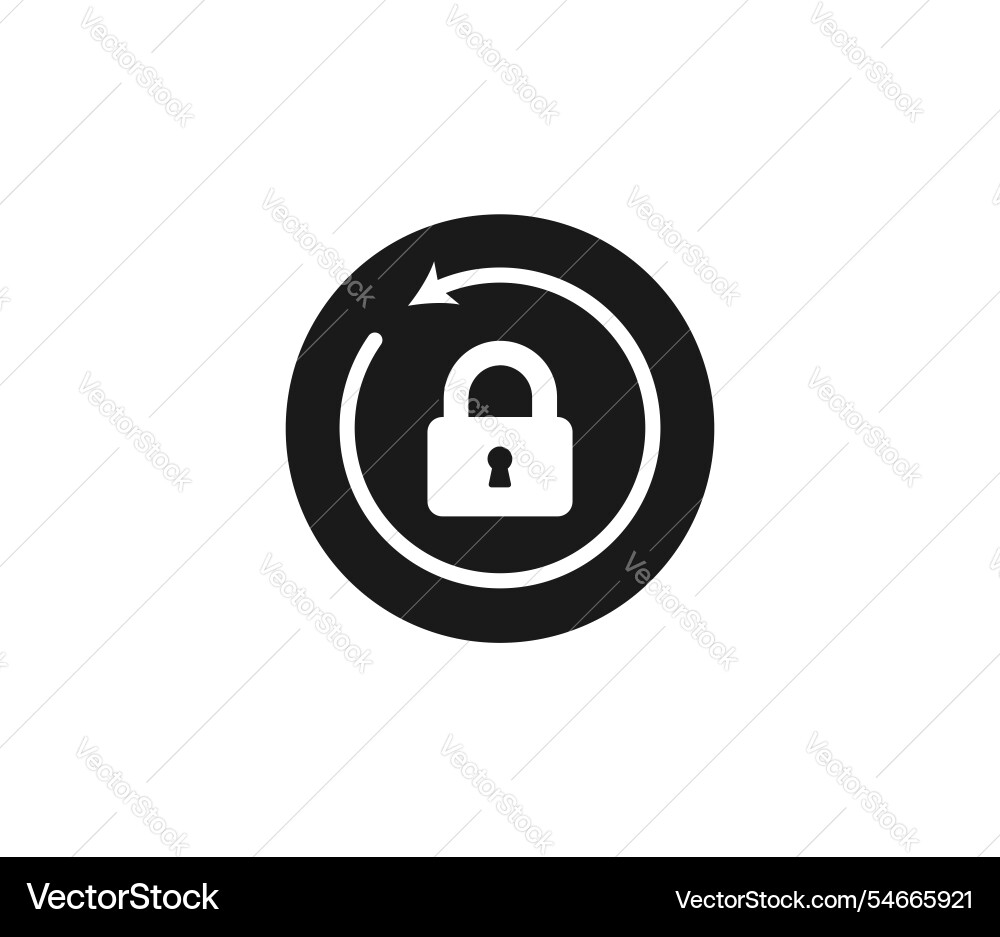 Change password icon reset symbol vector image