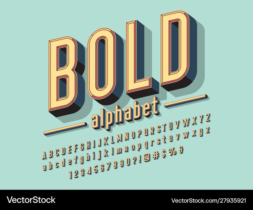 Chisel font Chisel font vector image