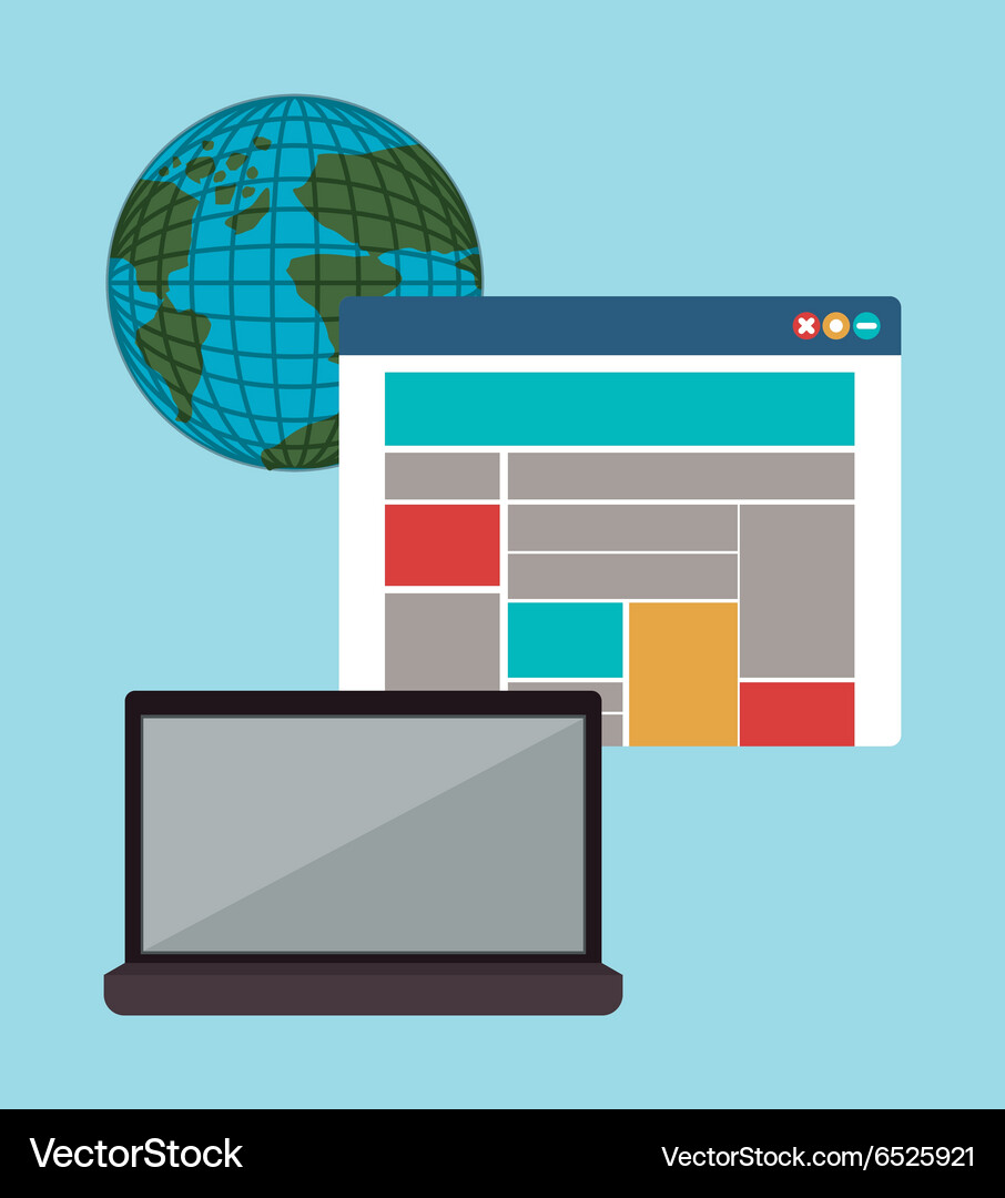 Cloud computing design Vector Image