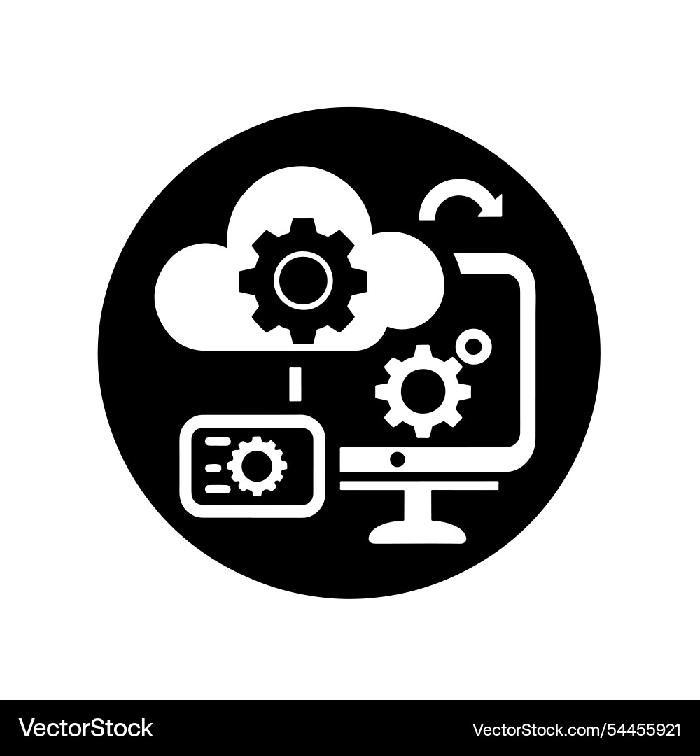 Cloud Computing-Geräte Computerdaten Cloud Computing-Geräte Computerdaten vektorbild