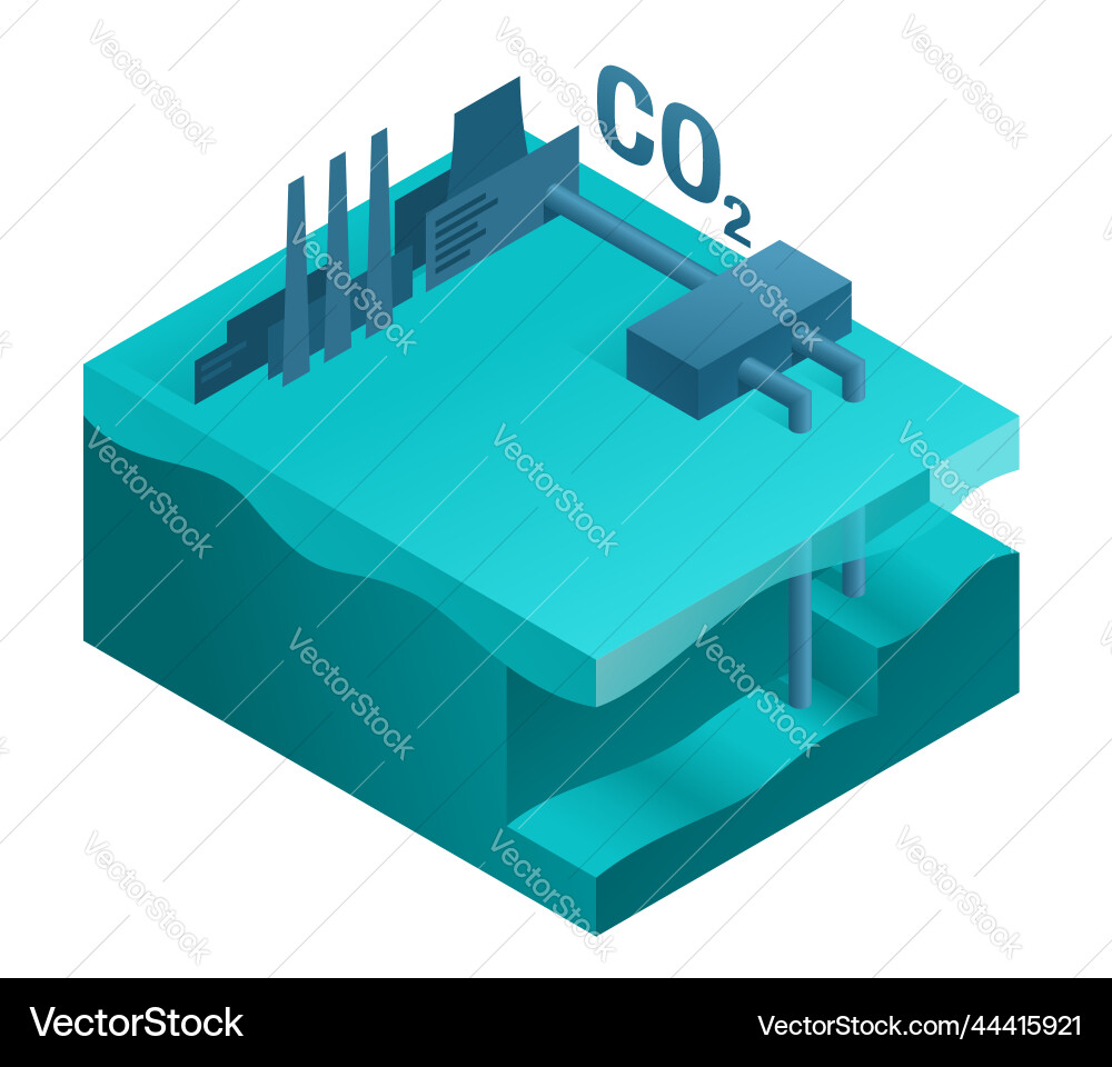 Co2 capture utilization and storage technologies Co2 capture utilization and storage technologies vector image