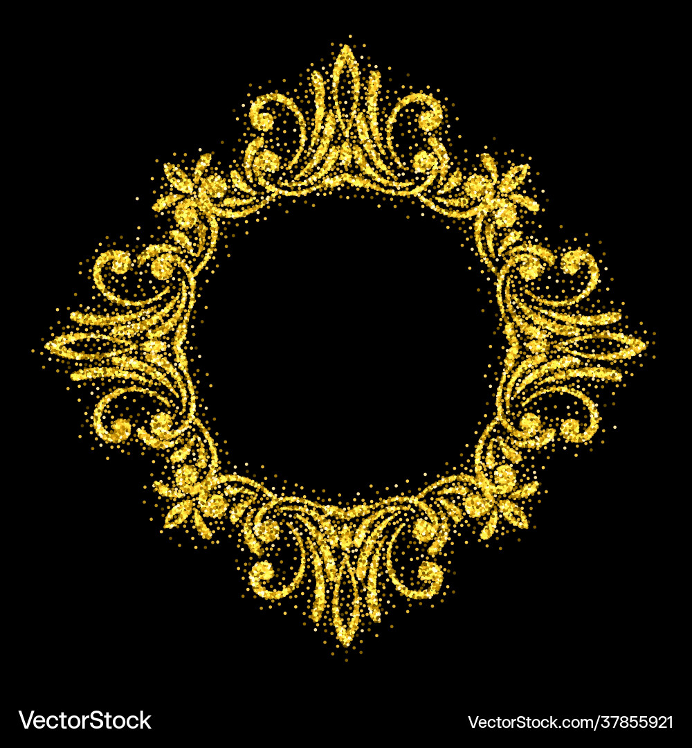 Retro shiny frame or border Vector Image