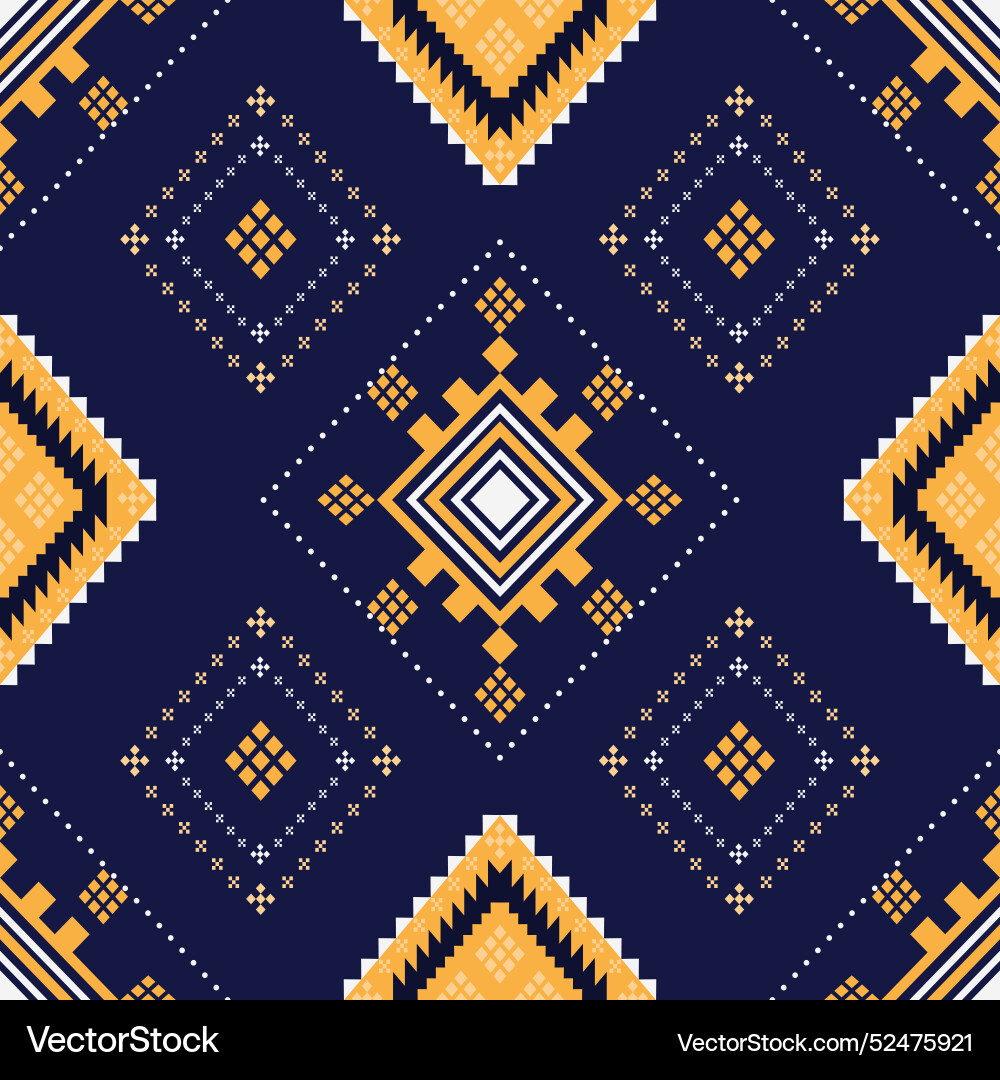 Seamless pattern native diamond and square shape Seamless pattern native diamond and square shape vector image