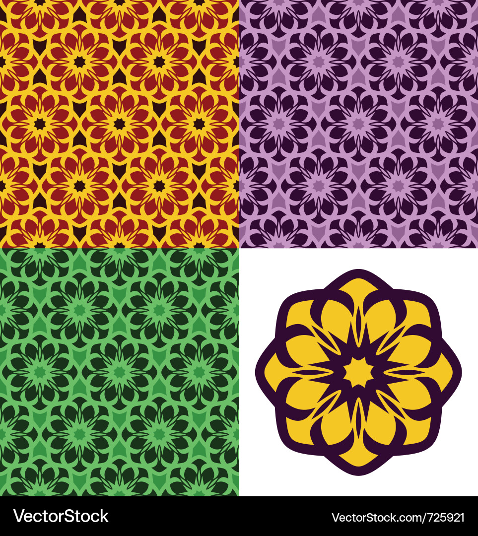 Seamless patterns vector image