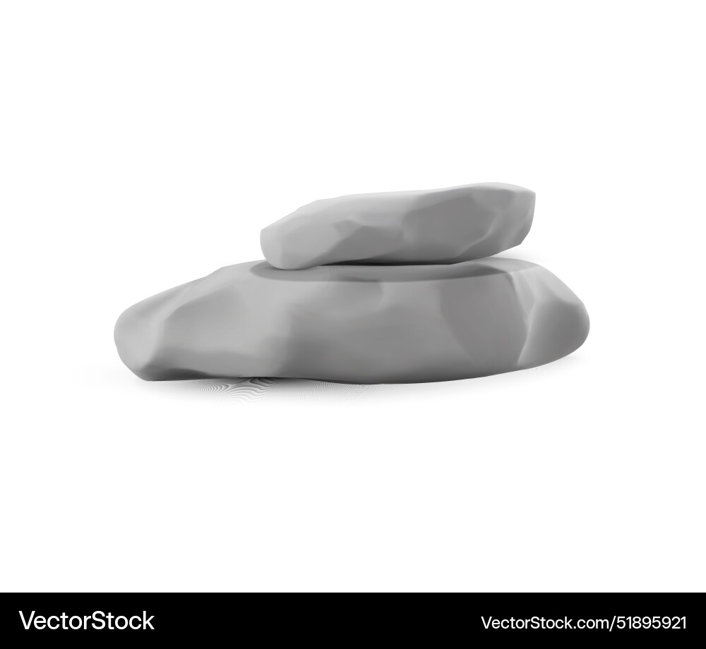 Stone 3d platform in for displaying objects Vector Image