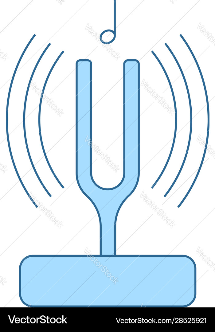Tuning fork icon Vector Image