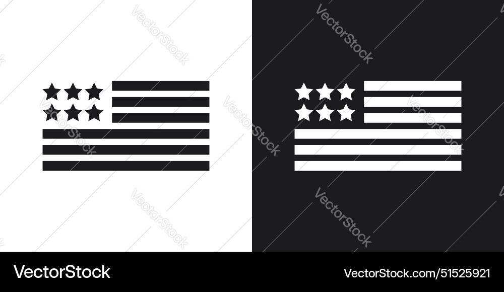 Usa flag icon Royalty Free Vector Image - VectorStock