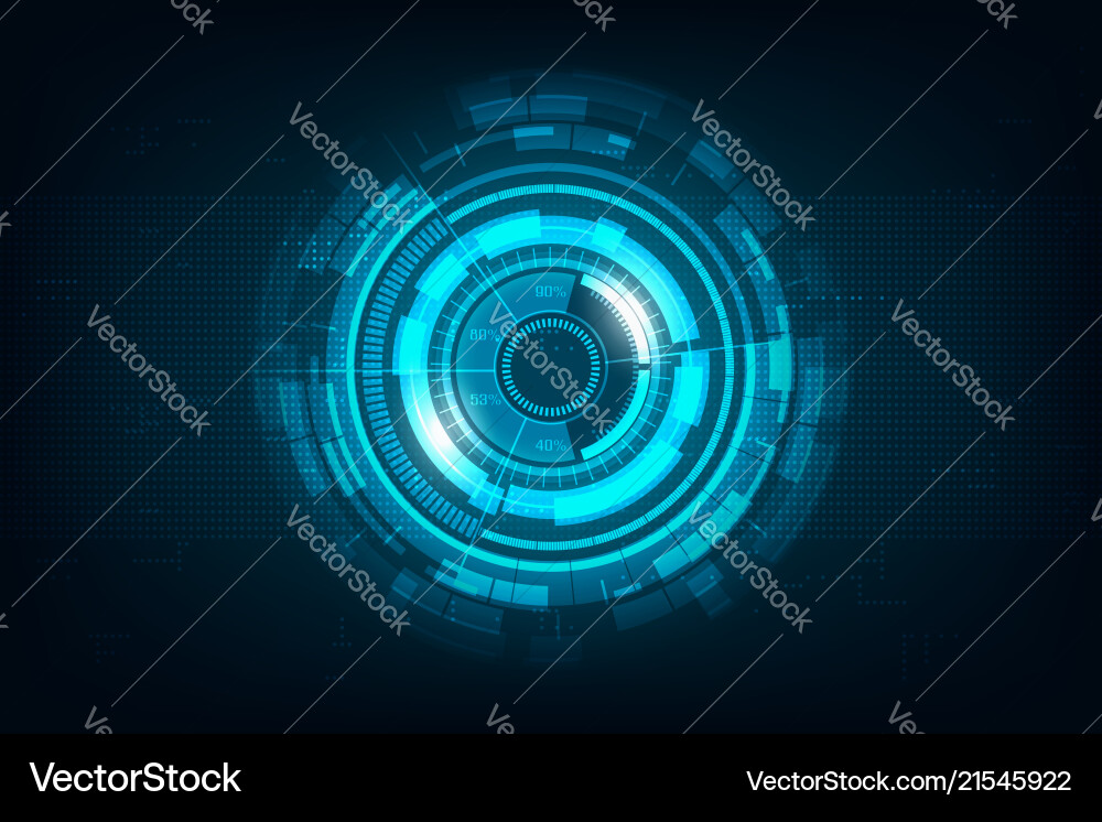 Abstract High-Speed Internet Technology Vector Image