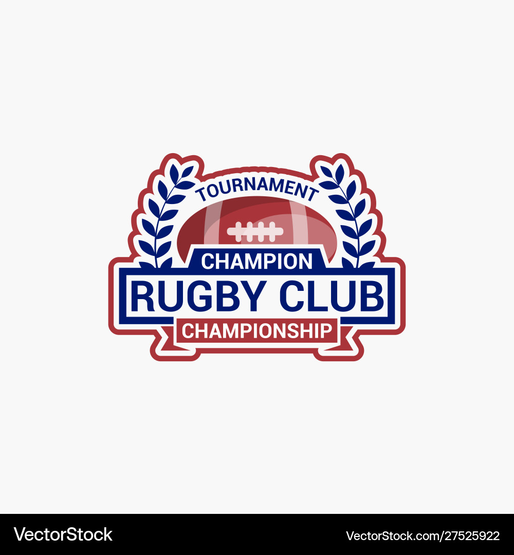 Rugclub badges logo-10 vector image