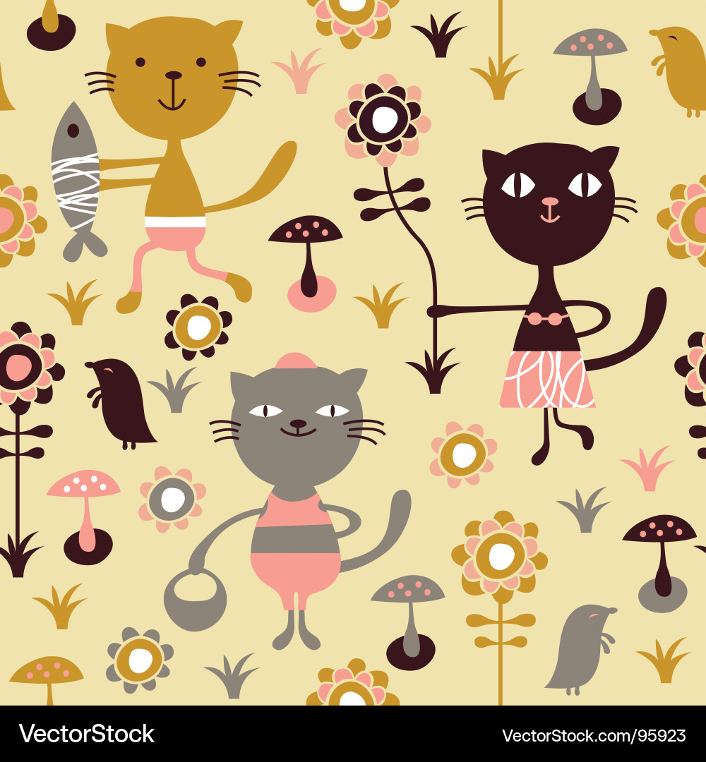 Cute Kids Pattern vector image