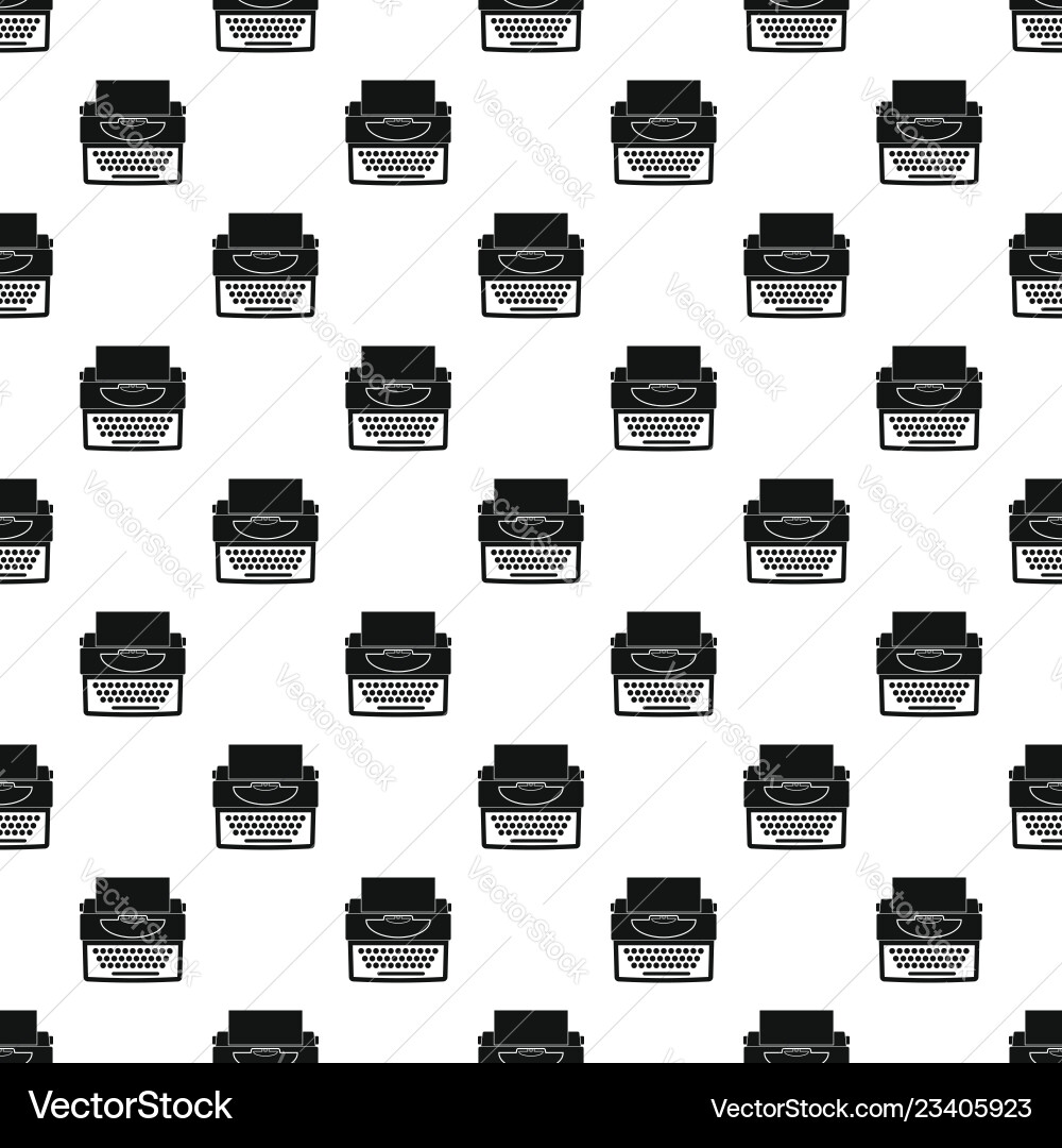 New typewriter pattern seamless New typewriter pattern seamless vector image