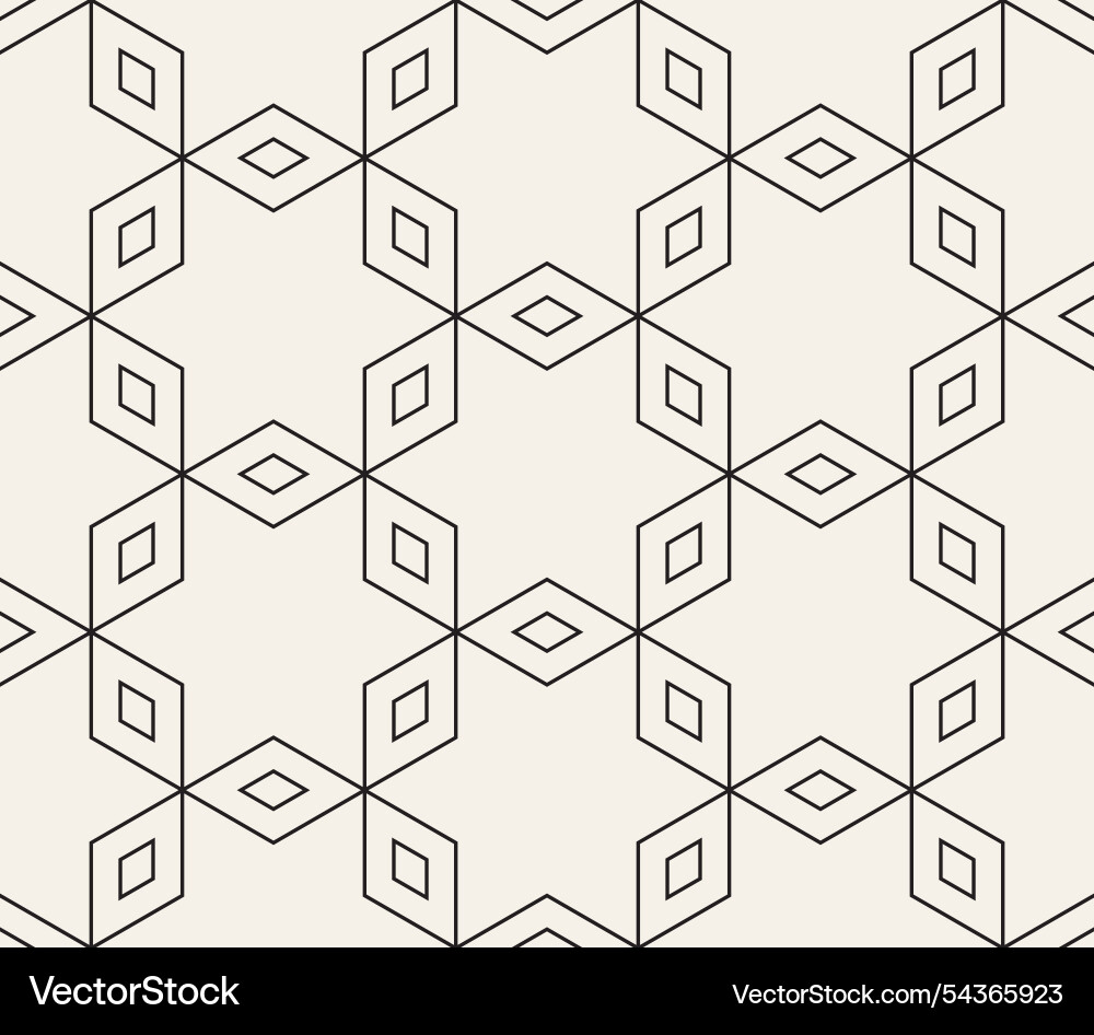Seamless pattern repeating geometric elements vector image