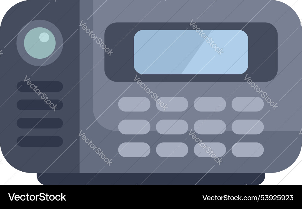 Security alarm system displaying status Security alarm system displaying status vector image