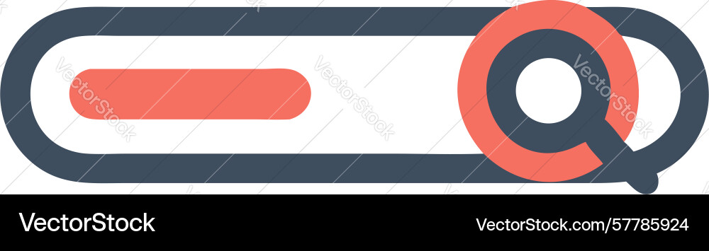 Action search bar direct submission design vector image