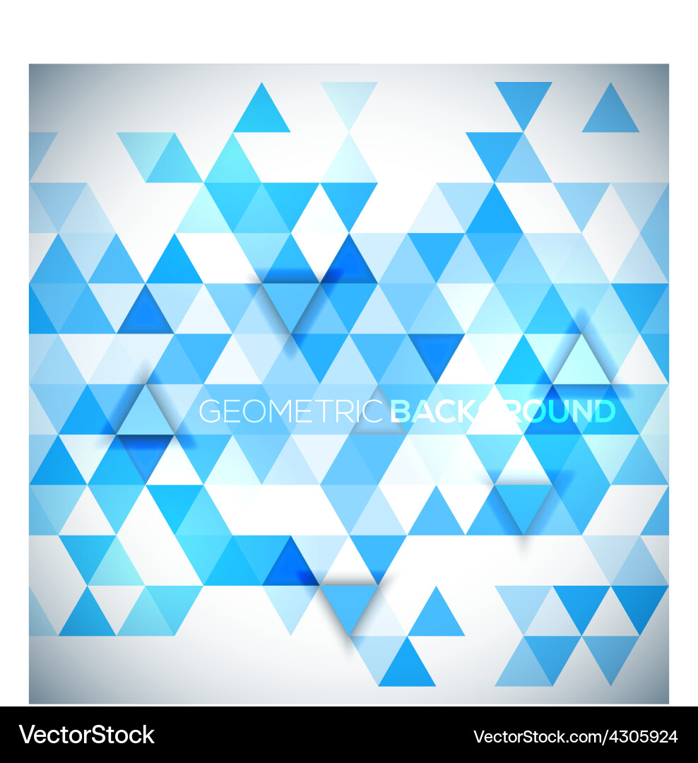 Dynamic Geometric Triangle Background Vector Image