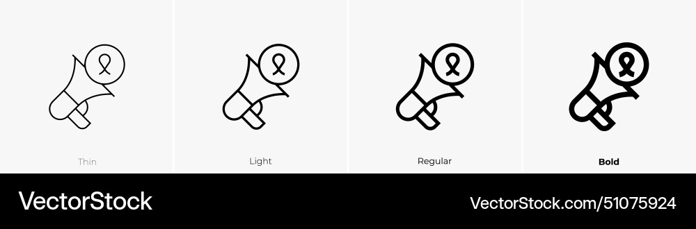 Kampagnen-Ikone dünnes Licht regelmäßig und kühn Stil Kampagnen-Ikone dünnes Licht regelmäßig und kühn Stil vektorbild