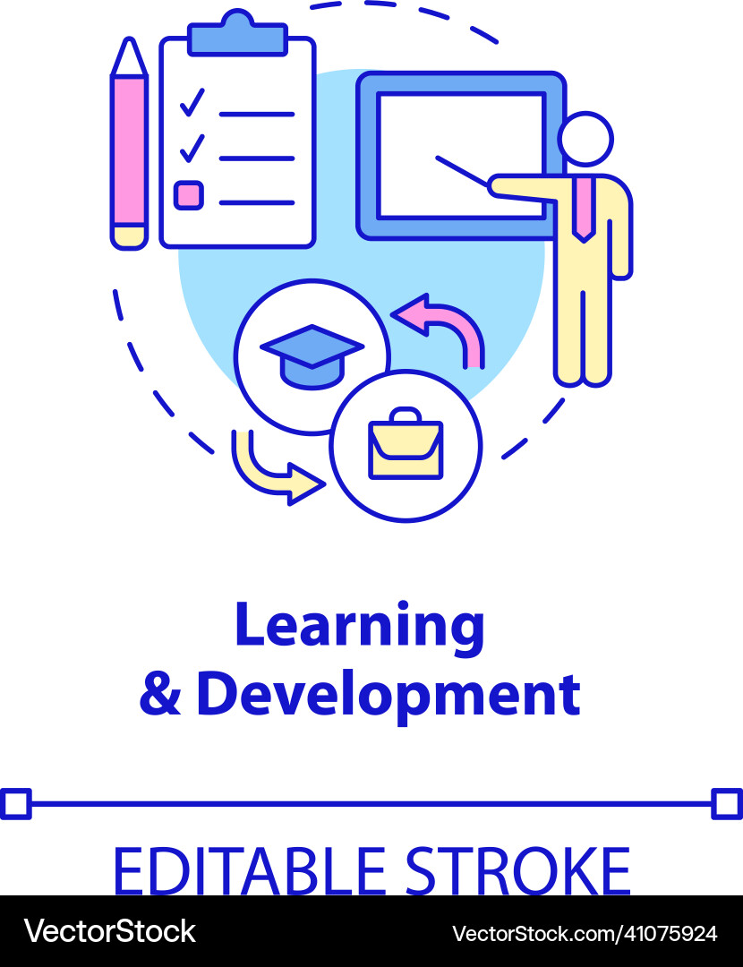 Learning & Development Concept Icon vector image