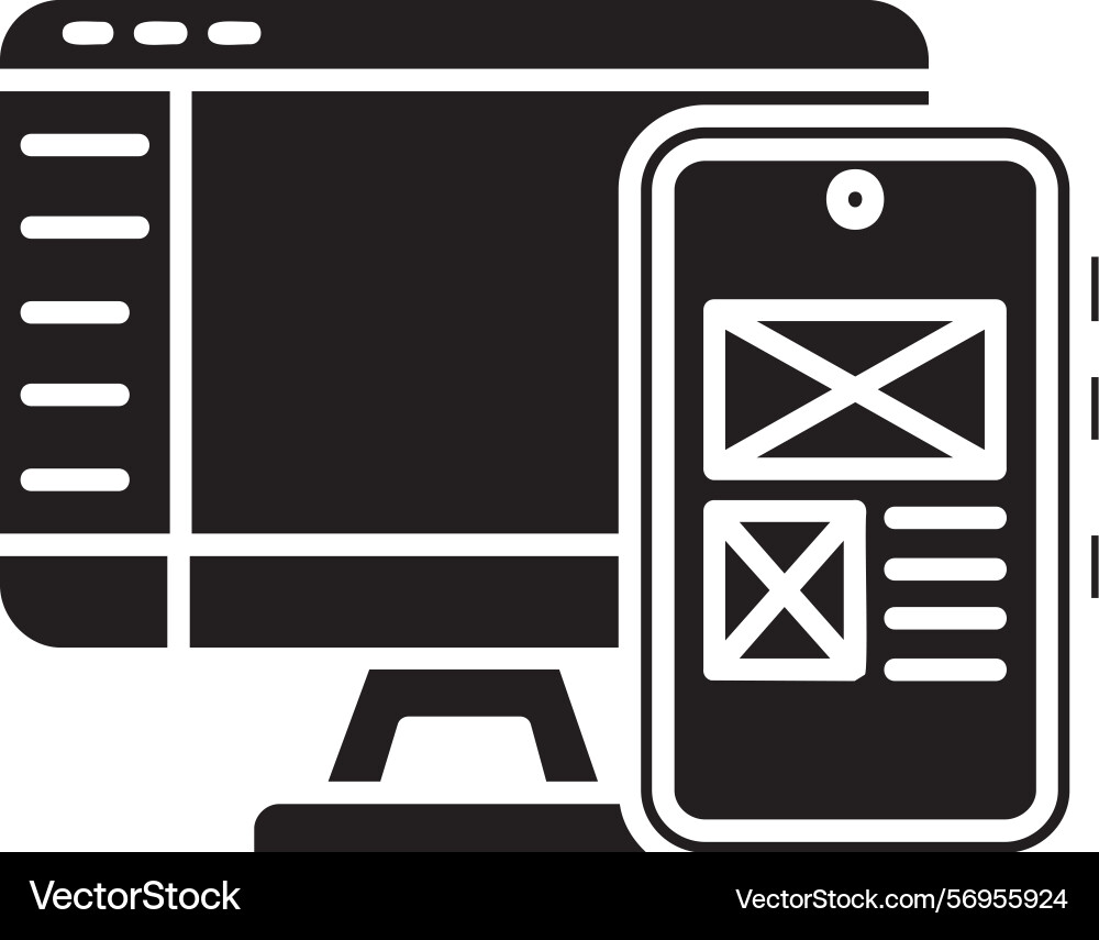 Responsive design icon Vector Image