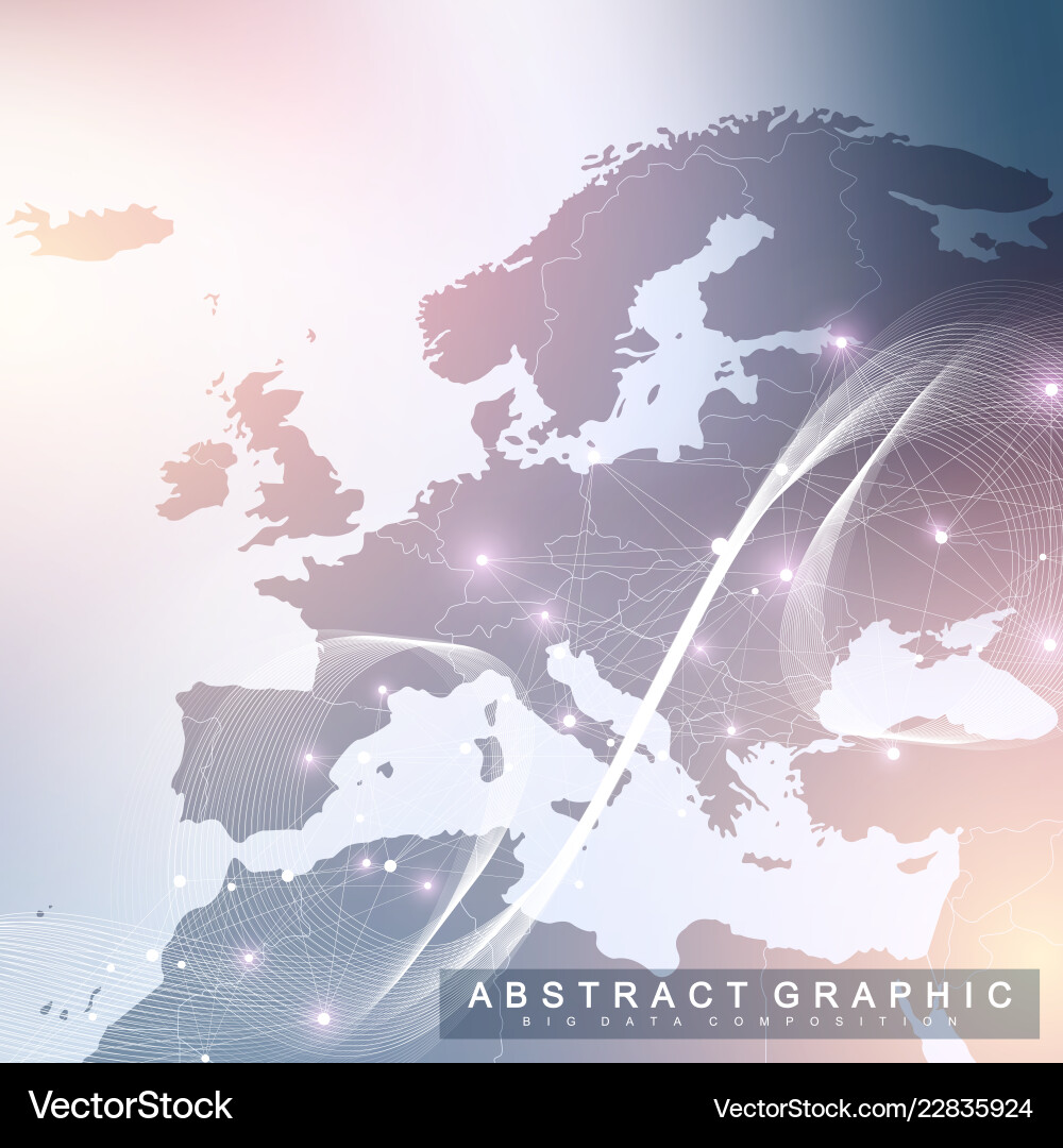 Technology abstract background with connected line Technology abstract background with connected line Vector Image
