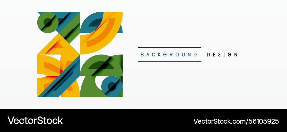 Abstract geometric background shapes forming Vector Image