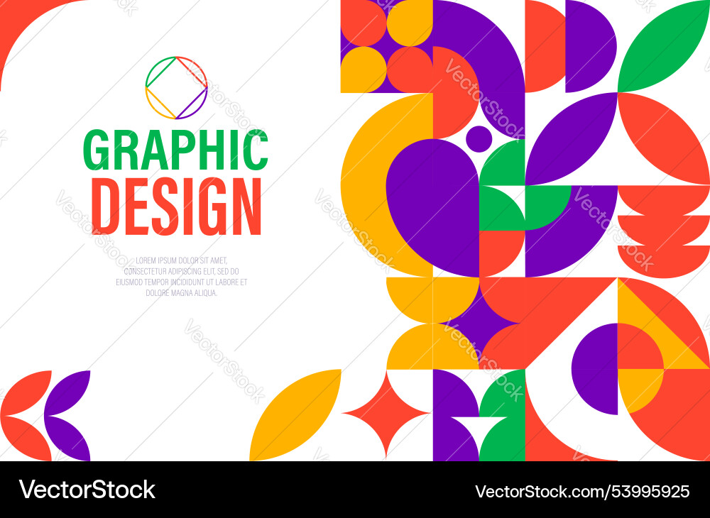 Abstract modern banner with geometric pattern Abstract modern banner with geometric pattern vector image