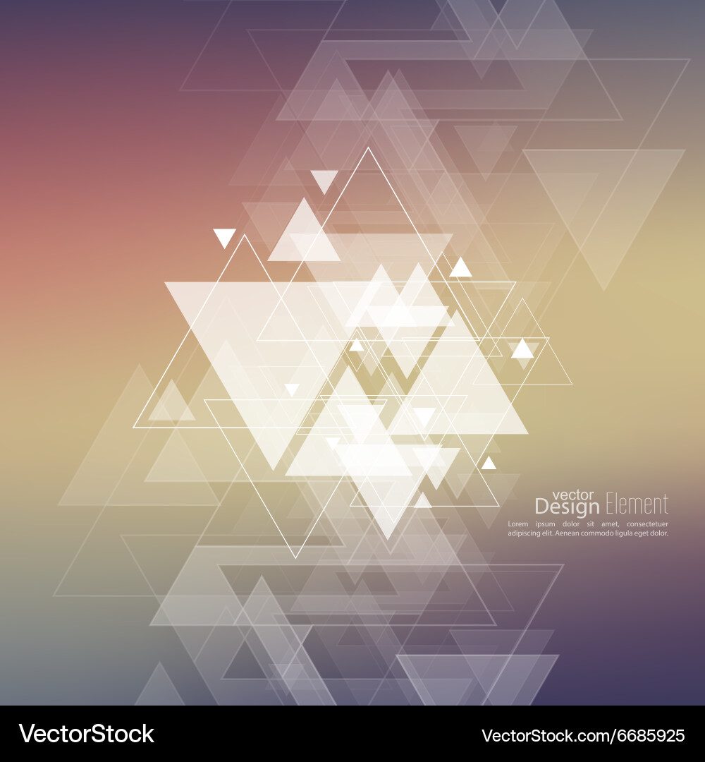 Dynamic Abstract Blurred Triangles vector image